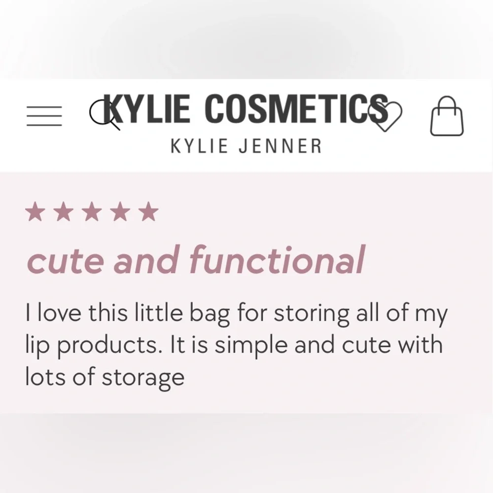 KYLIE COSMETICS Blue Cloud Cosmetic/Travel Bag
